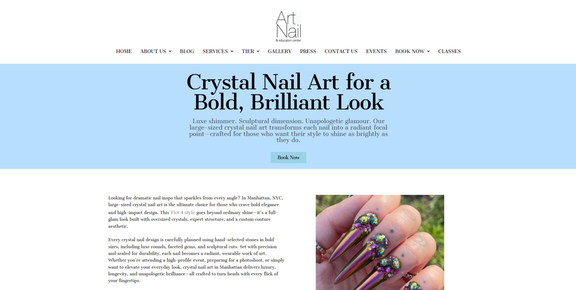 Luxe Crystal Nails in Manhattan 2025