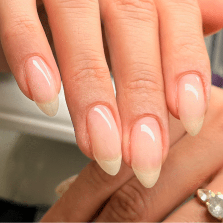 single color, clear base