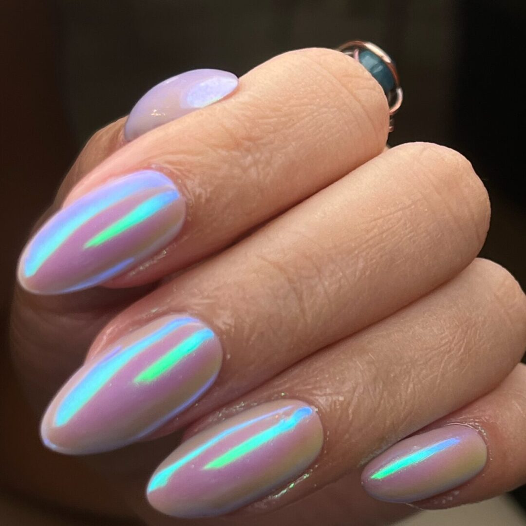 natural nail care NYC overlay manicure, structured nails